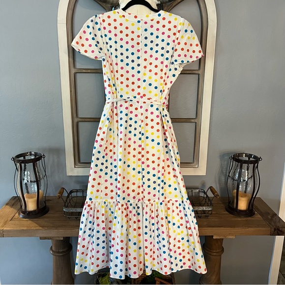 *SOLD* Dipping Dot Minnie Rainbow Candy Dress - Picture 4 of 8